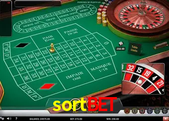 Roulette Table sortbet